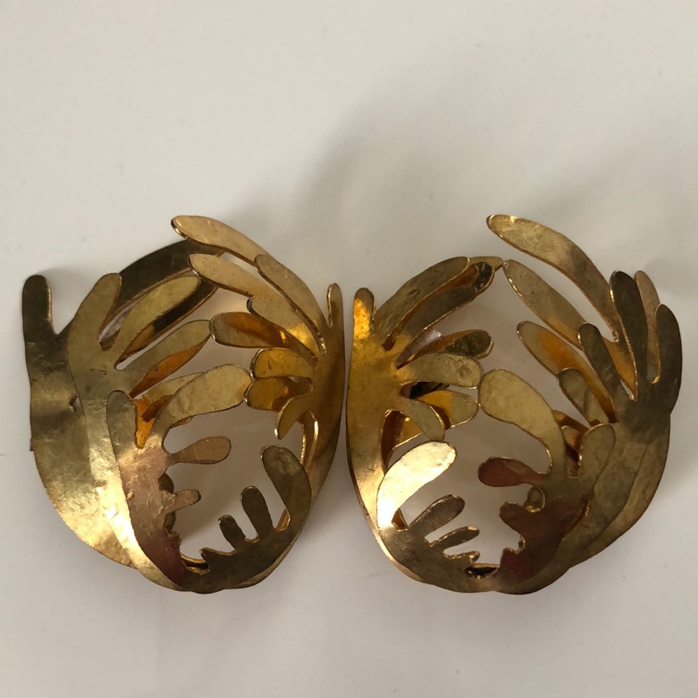 Herve Van der Straeten vintage clip earrings.